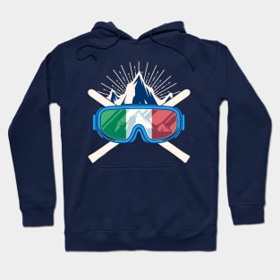 Ski Italia Italy Skiing Italiano Italian Hoodie